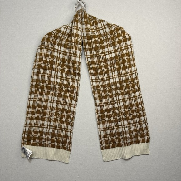 Timberland Women Scarf Buffalo Brown And White‎ Plaid One Size - Picture 2 of 7